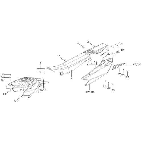 12 Seat & Plastic Kit