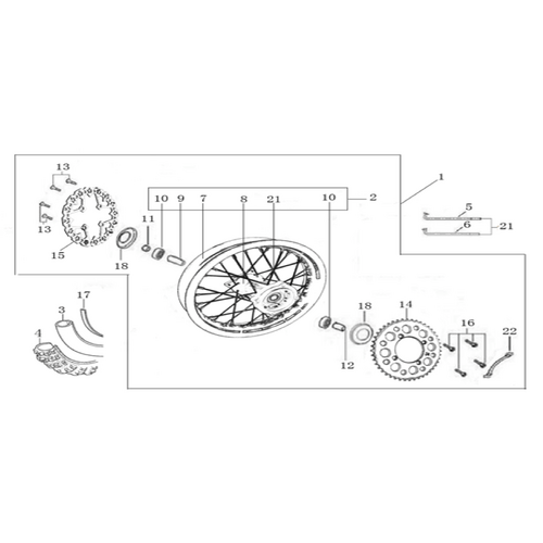 10 Rear Wheel Assy
