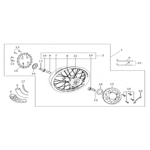 10 Rear Wheel Assy