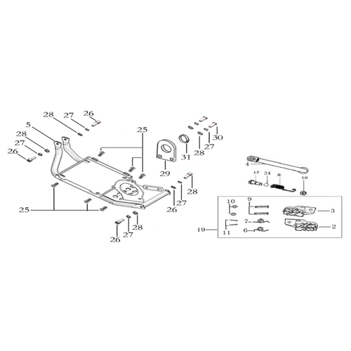 08 Foot Peg Assy