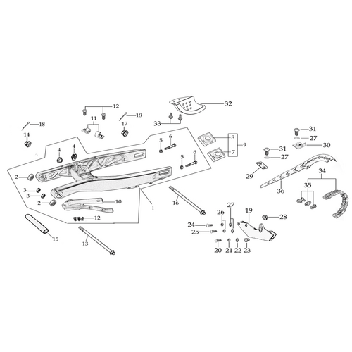 10 Swing Arm Assy