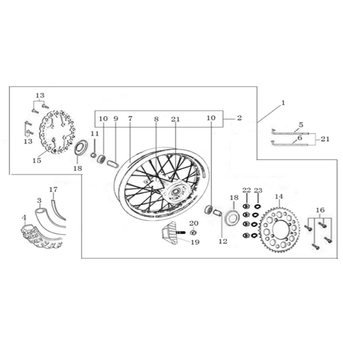 11 Rear Wheel Assy