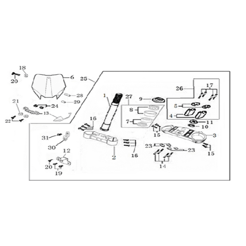 02 Steering Stem Assembly