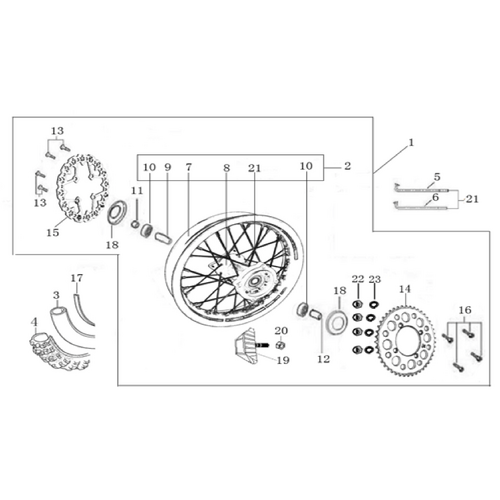 11 Rear Wheel Assy
