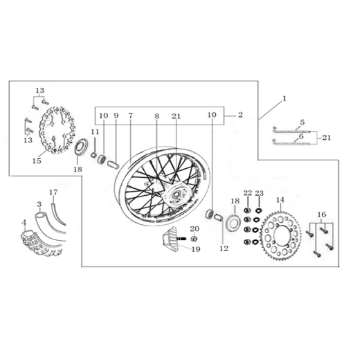 11 Rear Wheel Assy
