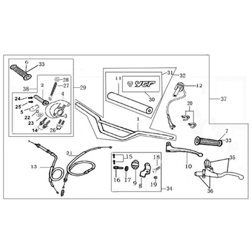 01 Handle Bar Assembly