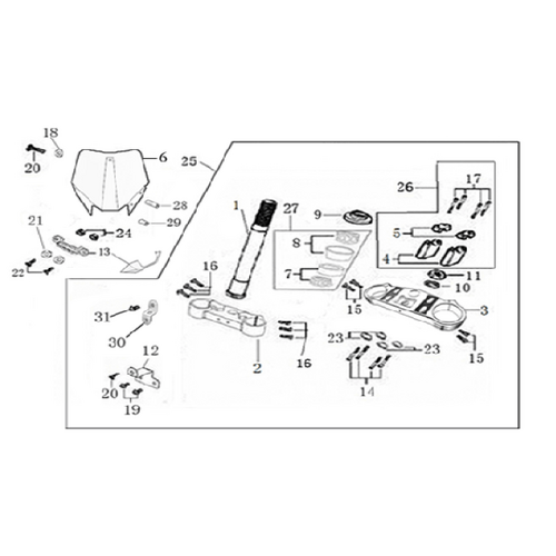 02 Steering Stem Assembly