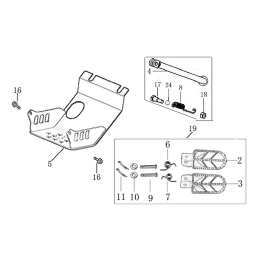 09 Foot Peg Assy