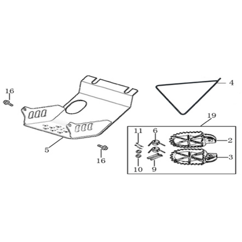 09 Foot Peg Assy