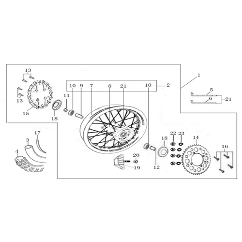 11 Rear Wheel Assy