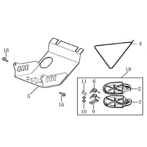 09 Foot Peg Assy