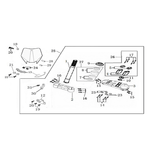 02 Steering Stem Assembly