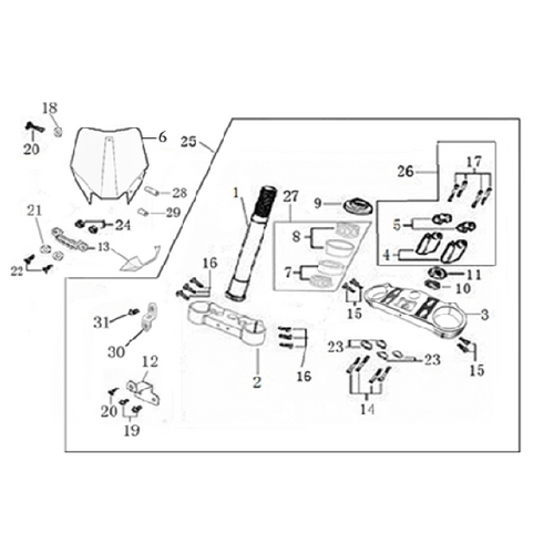 02 Steering Stem Assembly