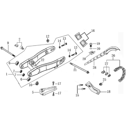10 Swing Arm Assy