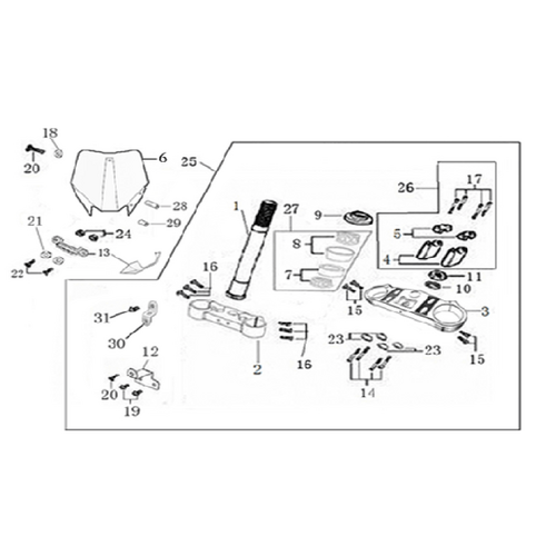 02 Steering Stem Assembly