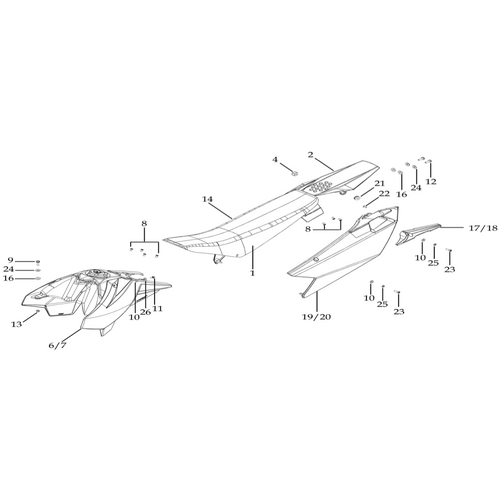 12 Seat & Plastic Kit