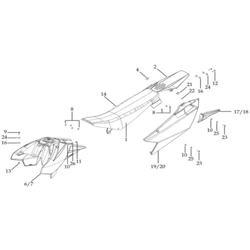 12 Seat & Plastic Kit
