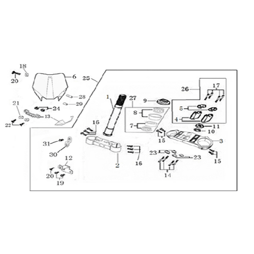 02 Steering Stem Assembly