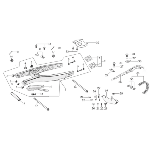 08 Swing Arm Assy