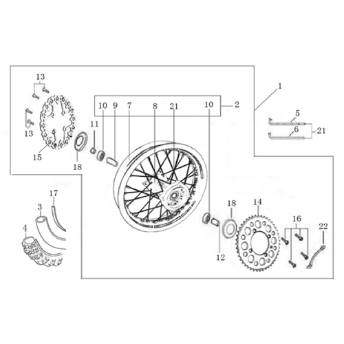 10 Rear Wheel Assy