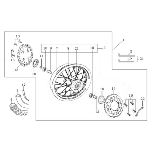 11 Rear Wheel Assy