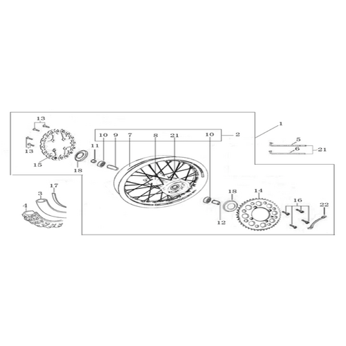 10 Rear Wheel Assy