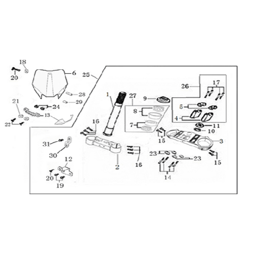 02 Steering Stem Assembly