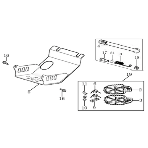 09 Foot Peg Assy