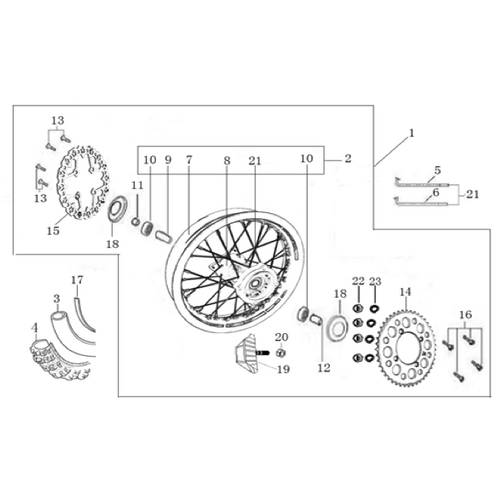 11 Rear Wheel Assy