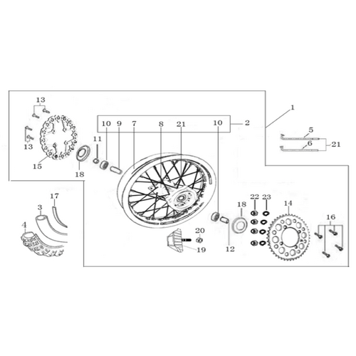 11 Rear Wheel Assy