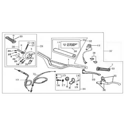 01 Handle Bar Assembly