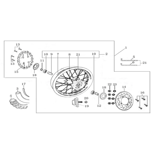 11 Rear Wheel Assy