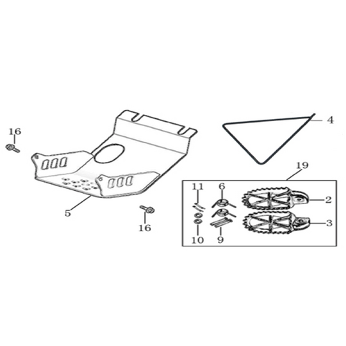 09 Foot Peg Assy