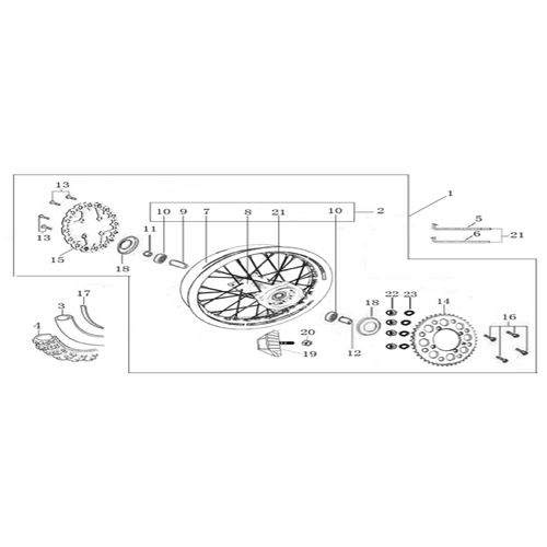 11 Rear Wheel Assy