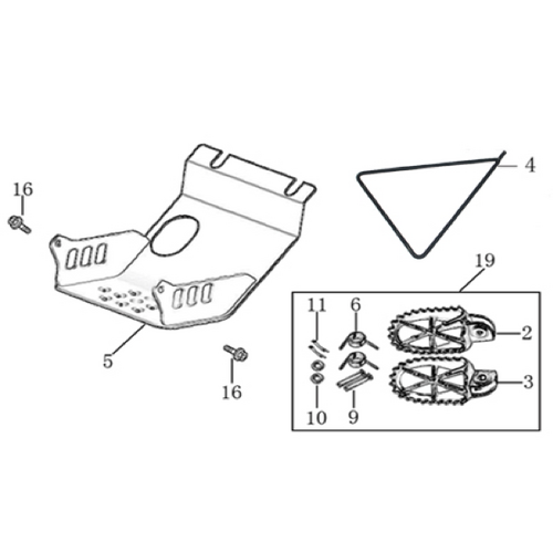 09 Foot Peg Assy