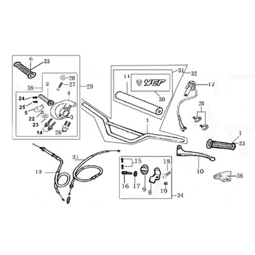 01 Handle Bar Assembly