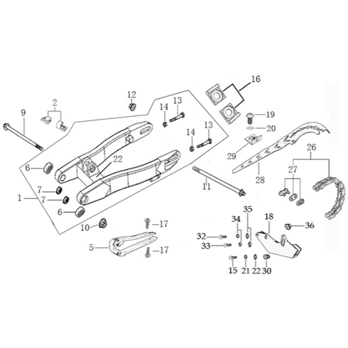 10 Swing Arm Assy