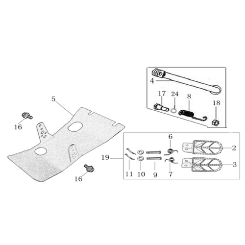 09 Foot Peg Assy