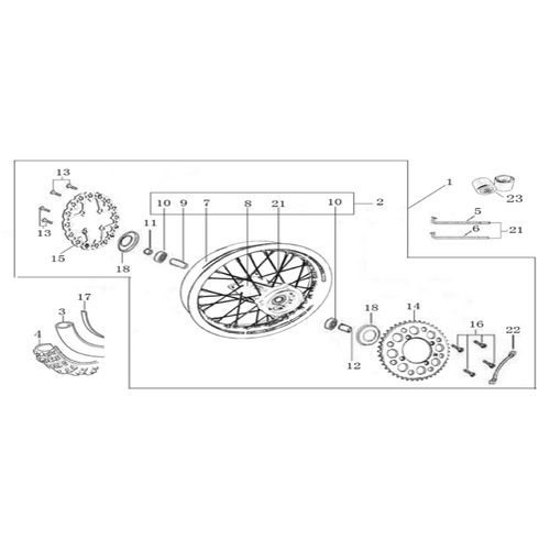 11 Rear Wheel Assy