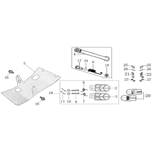 09 Foot Peg Assy