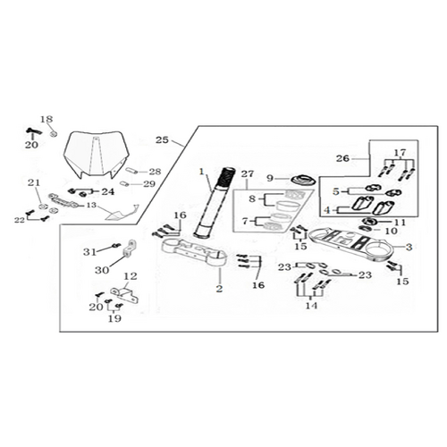 02 Steering Stem Assembly