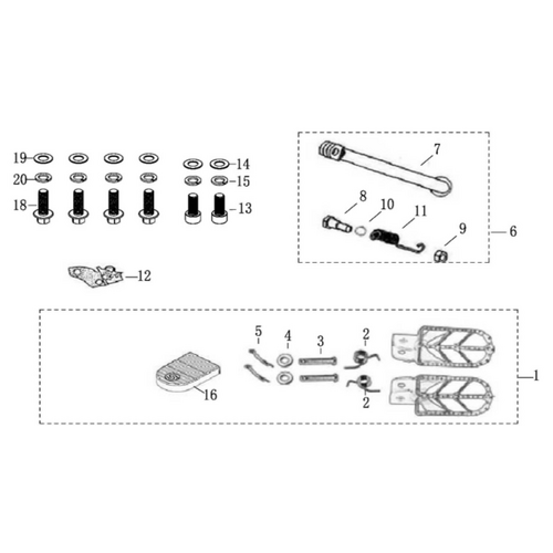 08 Foot Peg Assy