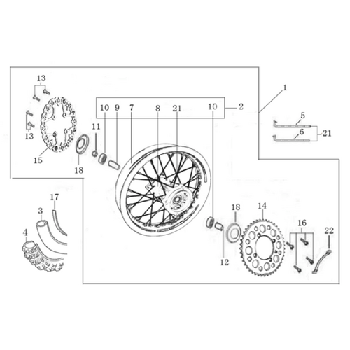 10 Rear Wheel Assy