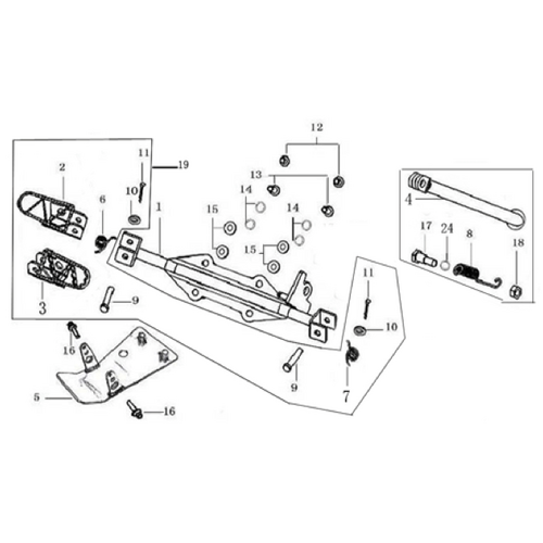 08 Foot Peg Assy