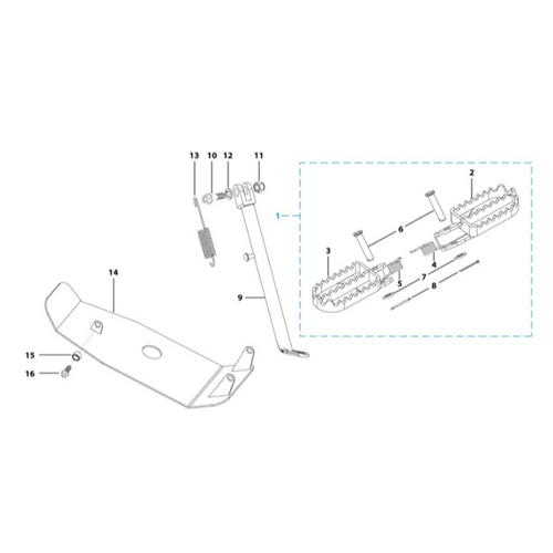 09 Foot Peg Assy