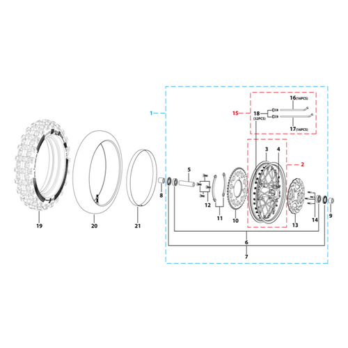 11 Rear Wheel Assy