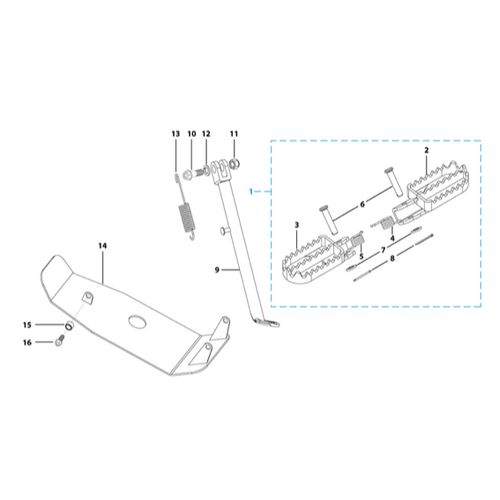 09 Foot Peg Assy