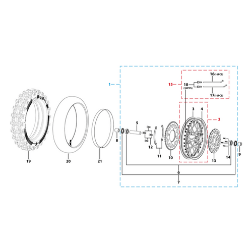 10 Rear Wheel Assy