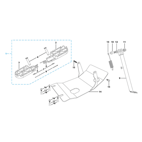 09 Foot Peg Assy