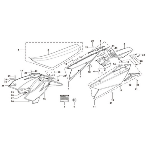 14 Seat & Plastic